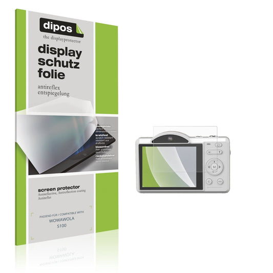 Matte Displayschutzfolie von dipos passend für WOWAWOLA S100, präziser Zuschnitt und blasenfrei montiert