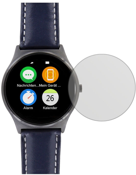Matte Displayschutzfolie von dipos passend für X-Watch QIN II Smartwatch, präziser Zuschnitt und blasenfrei montiert