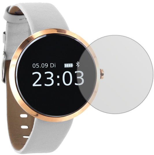 Matte Displayschutzfolie von dipos passend für X-Watch SIONA Smartwatch, präziser Zuschnitt und blasenfrei montiert