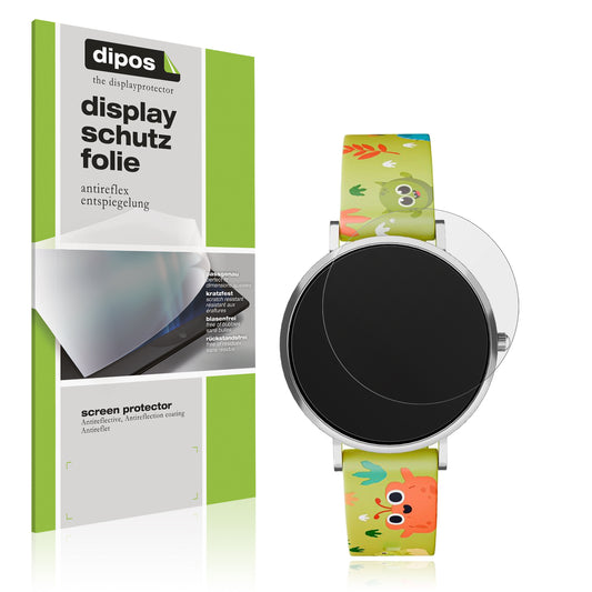 Matte Displayschutzfolie von dipos passend für XCoast Lino Time 37mm, präziser Zuschnitt und blasenfrei montiert