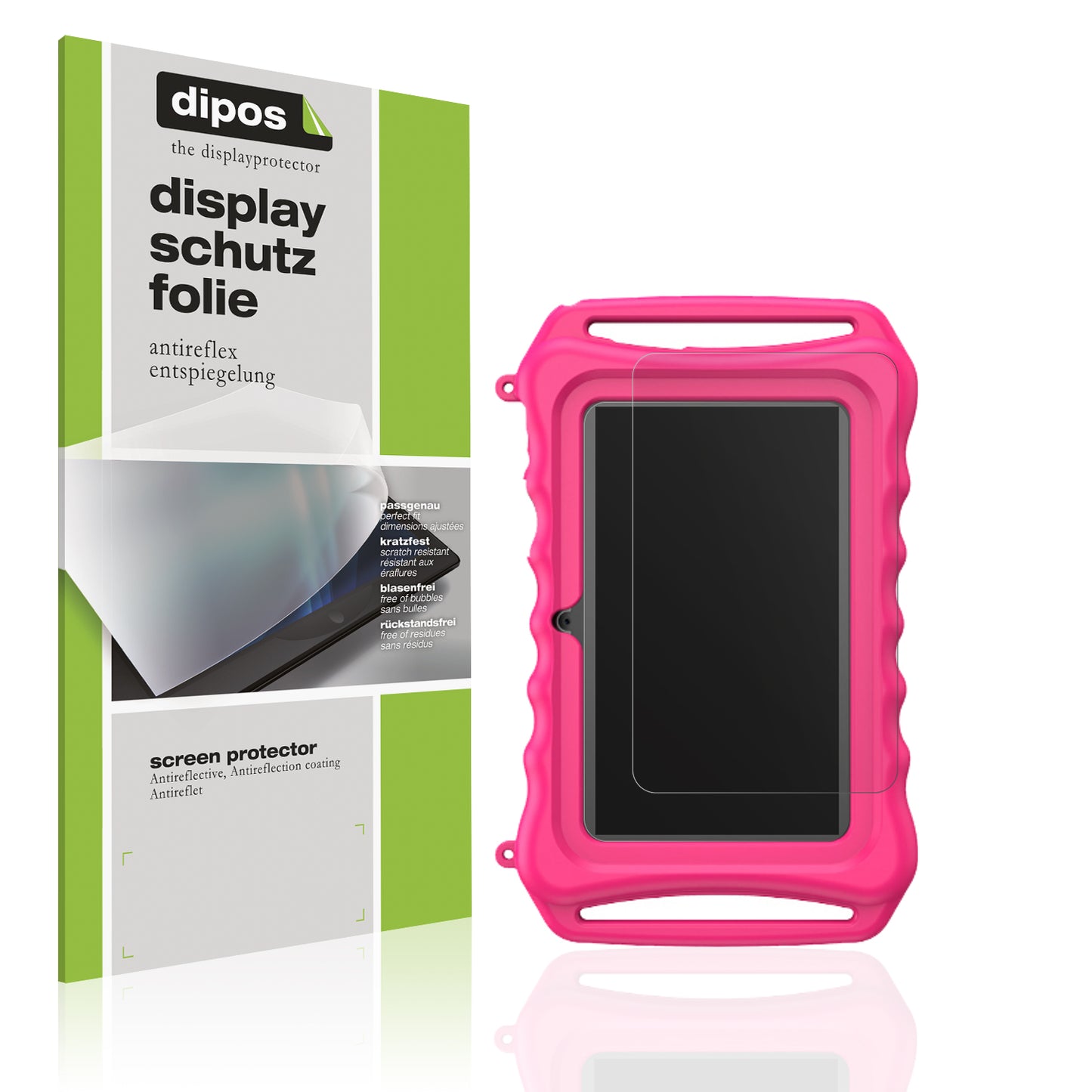 Matte Displayschutzfolie von dipos passend für xGody 7 Zoll T702 PRO, präziser Zuschnitt und blasenfrei montiert