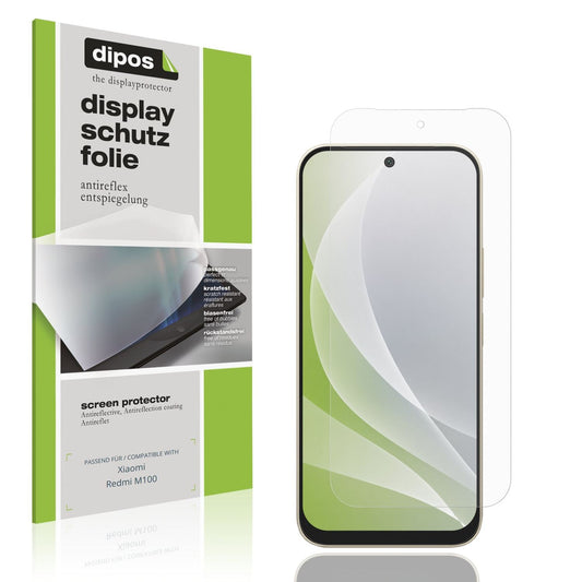 Matte Displayschutzfolie von dipos passend für Xiaomi Redmi M100, präziser Zuschnitt und blasenfrei montiert