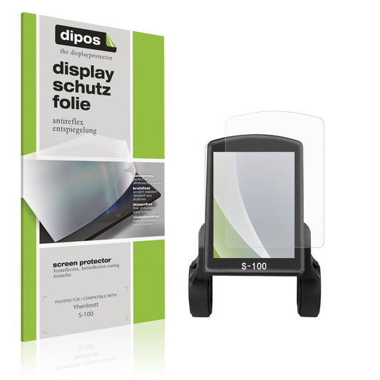 Matte Displayschutzfolie von dipos passend für Yhenlovtt S-100, präziser Zuschnitt und blasenfrei montiert