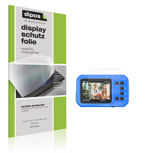 Matte Displayschutzfolie von dipos passend für Yixinxin UP014BU, präziser Zuschnitt und blasenfrei montiert