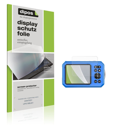Matte Displayschutzfolie von dipos passend für ZANTEEY UP019BU01, präziser Zuschnitt und blasenfrei montiert