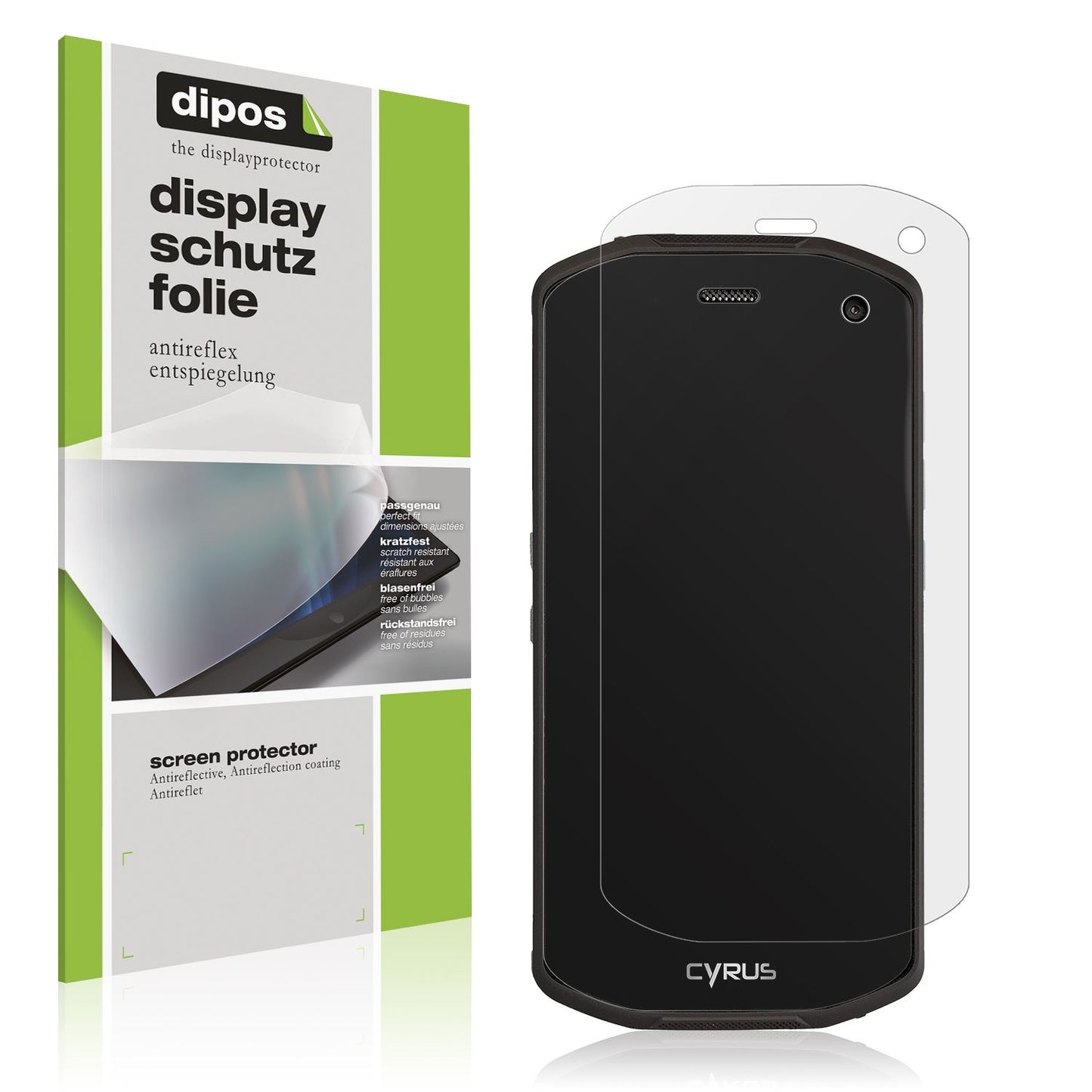 Matte Displayschutzfolie von dipos passend für Zeblaze GTS 3 Pro, präziser Zuschnitt und blasenfrei montiert