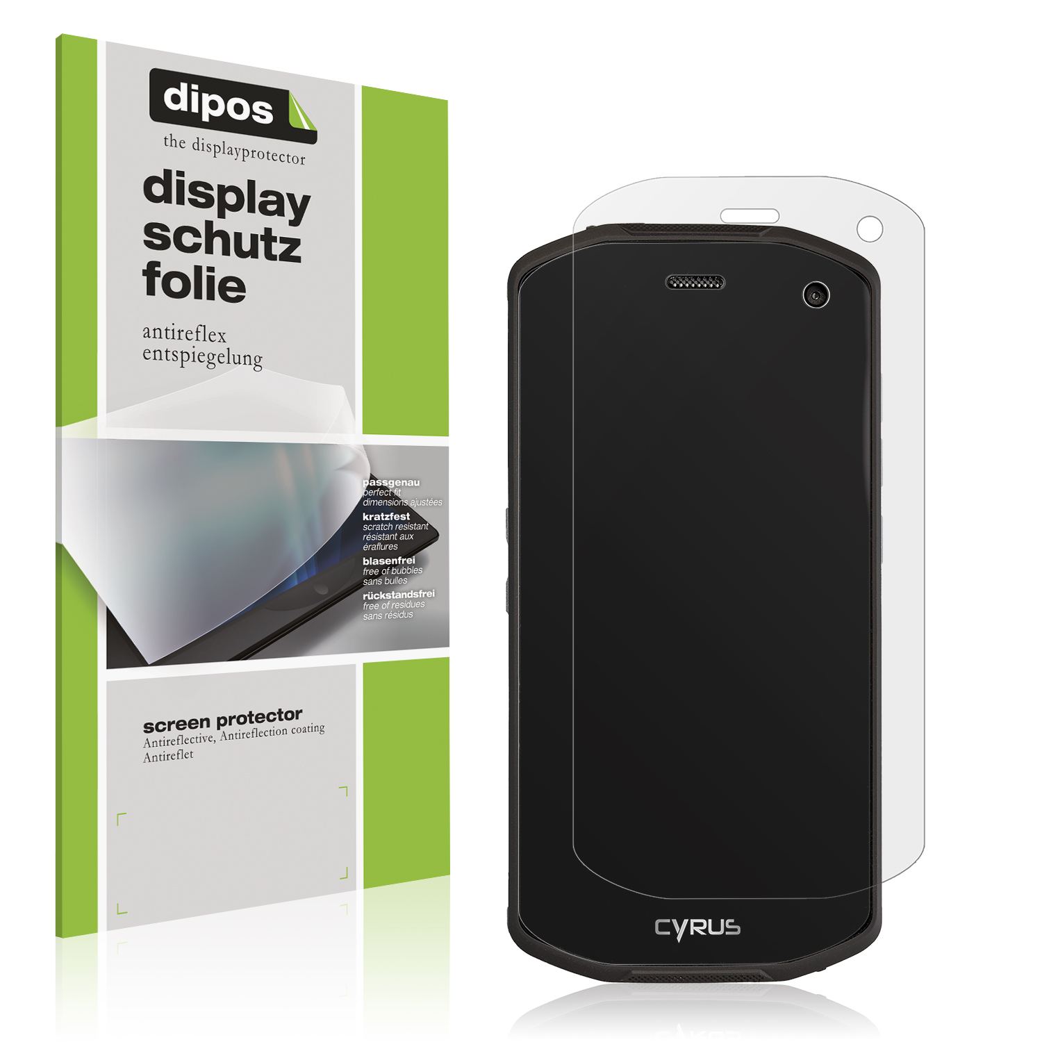 Matte Displayschutzfolie von dipos passend für Zeblaze GTS 3 Pro, präziser Zuschnitt und blasenfrei montiert