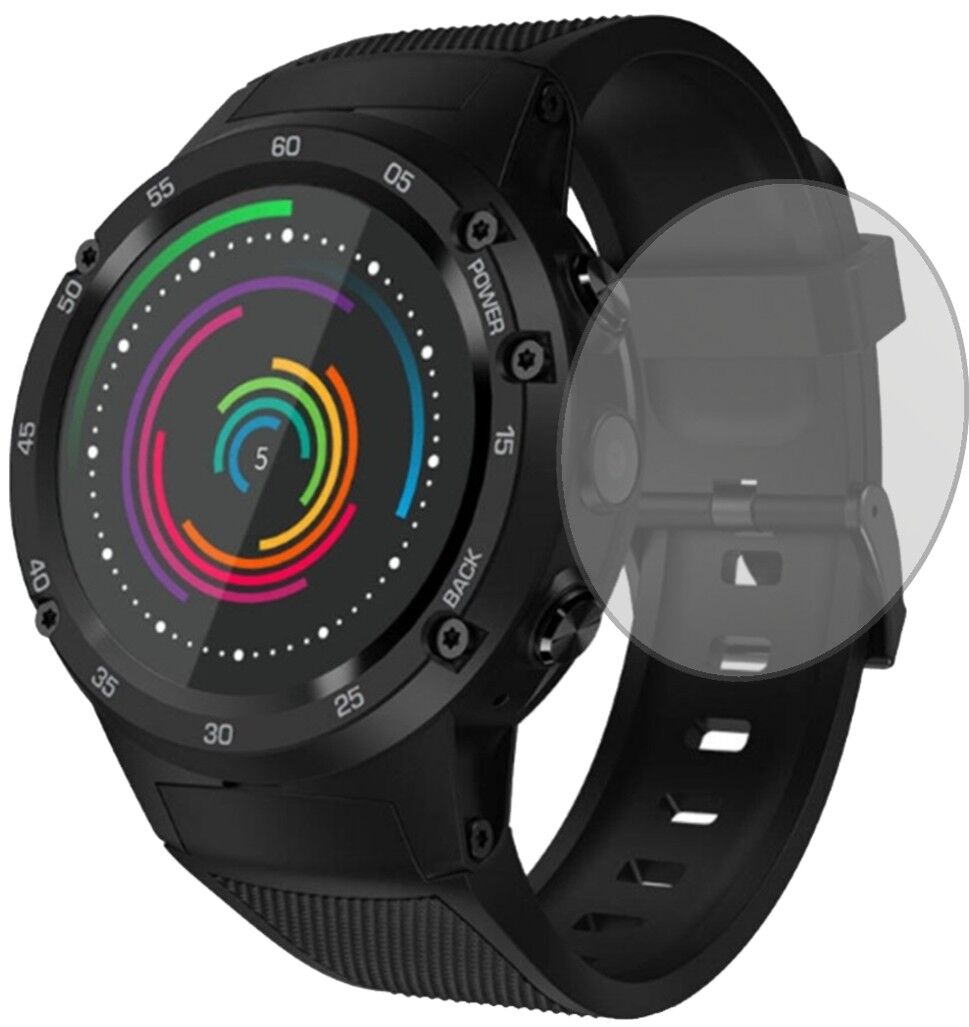 Matte Displayschutzfolie von dipos passend für Zeblaze Thor 4, präziser Zuschnitt und blasenfrei montiert