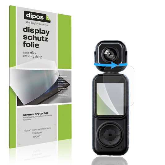 Matte Displayschutzfolie von dipos passend für Zeerkeer SPC001, präziser Zuschnitt und blasenfrei montiert