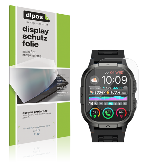 Matte Displayschutzfolie von dipos passend für zhizhi P110, präziser Zuschnitt und blasenfrei montiert