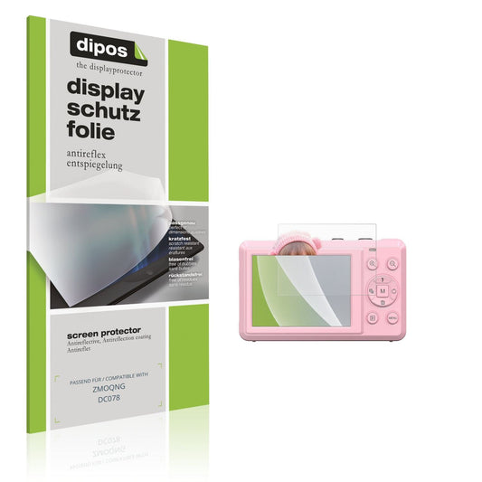 Matte Displayschutzfolie von dipos passend für ZMOQNG DC078, präziser Zuschnitt und blasenfrei montiert