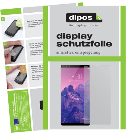 Matte Displayschutzfolie von dipos passend für ZTE Nubia Z17S, präziser Zuschnitt und blasenfrei montiert
