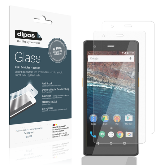 Matte Displayschutzfolie von dipos passend für Scorpion 6x V2, 9H kratzfest und blasenfrei montiert