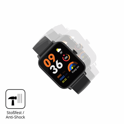 Schutz gegen Kratzer auf dem Sector Smartwatch S-07 Glas durch Schlüssel oder Ähnliches