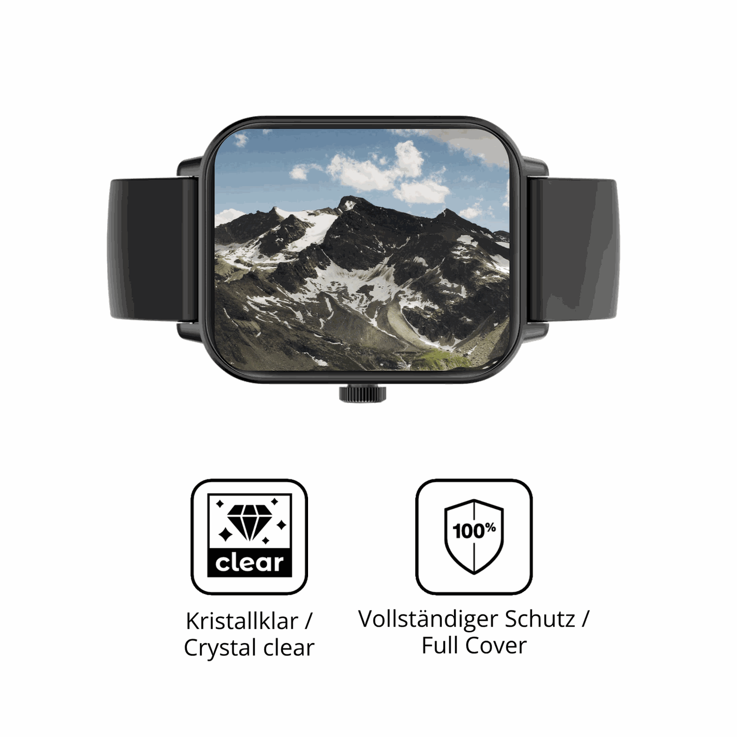 Dünne und klare Folie passend zugeschnitten für Sector Smartwatch S-07