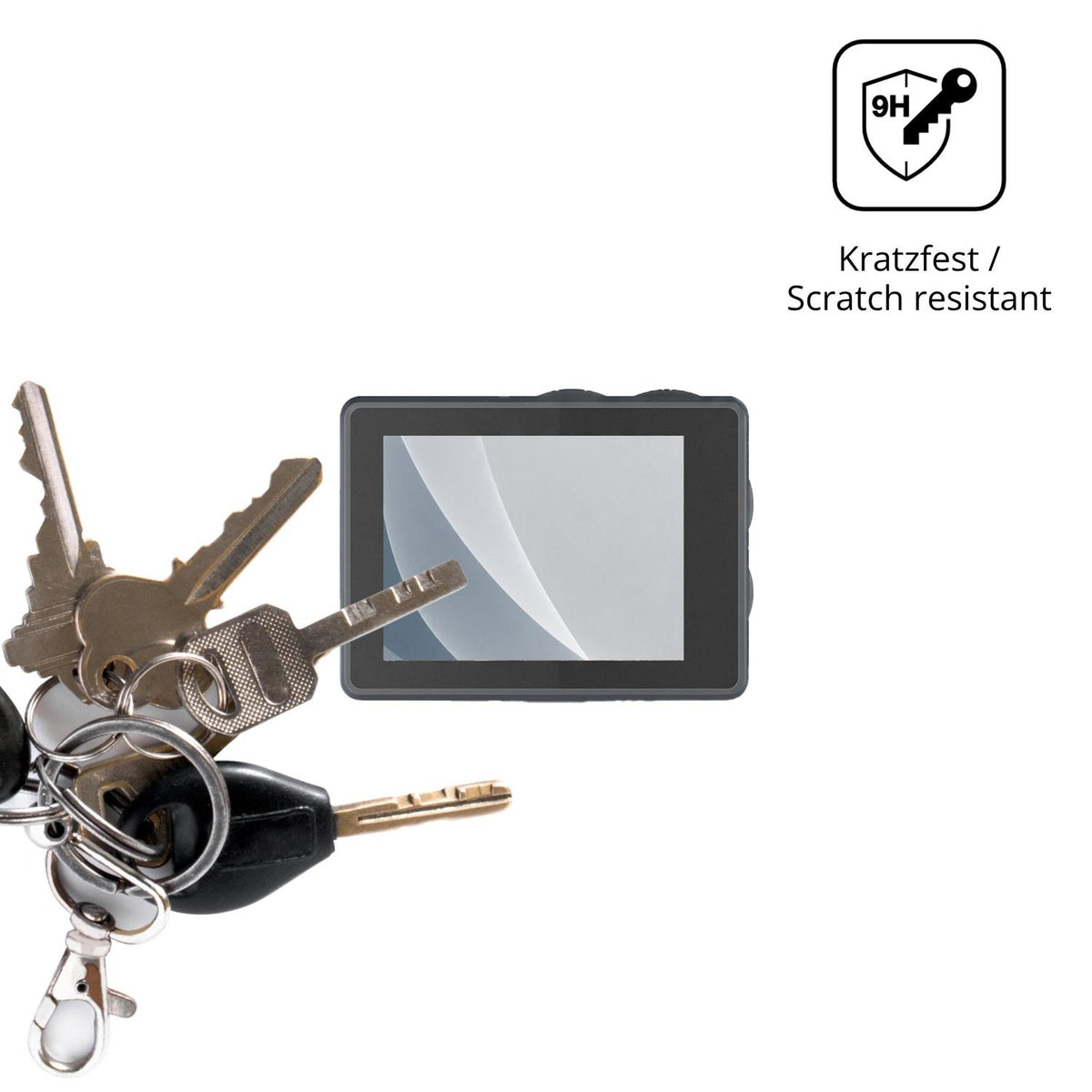 dipos Displayschutz für Senzo AT-M40R, mattierte Oberfläche, robuste Festigkeit und perfekte Passform