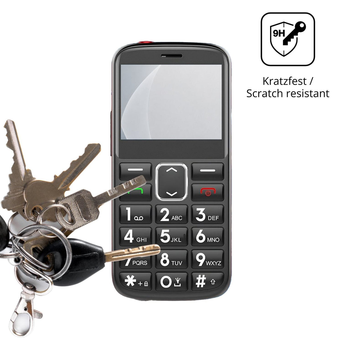 dipos Displayschutz für Senzo Z1, mattierte Oberfläche, robuste Festigkeit und perfekte Passform