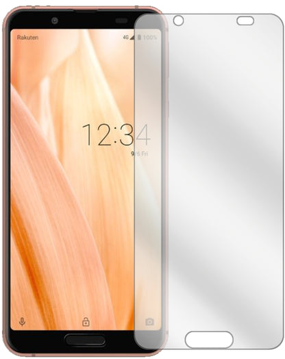 SharpAquos Sense3 mit aufgebrachter dipos Displayschutzfolie, glasklare Darstellung ohne Einschränkungen