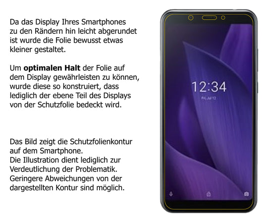 Privatsphäre-Schutz durch Sichtschutz-Folie passend zugeschnitten für Sharp Aquos V