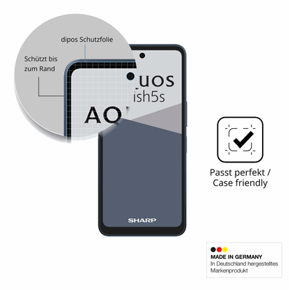 Schutzglasfolie mit optimaler Passform, zur Verwendung mit Hüllen geeignet