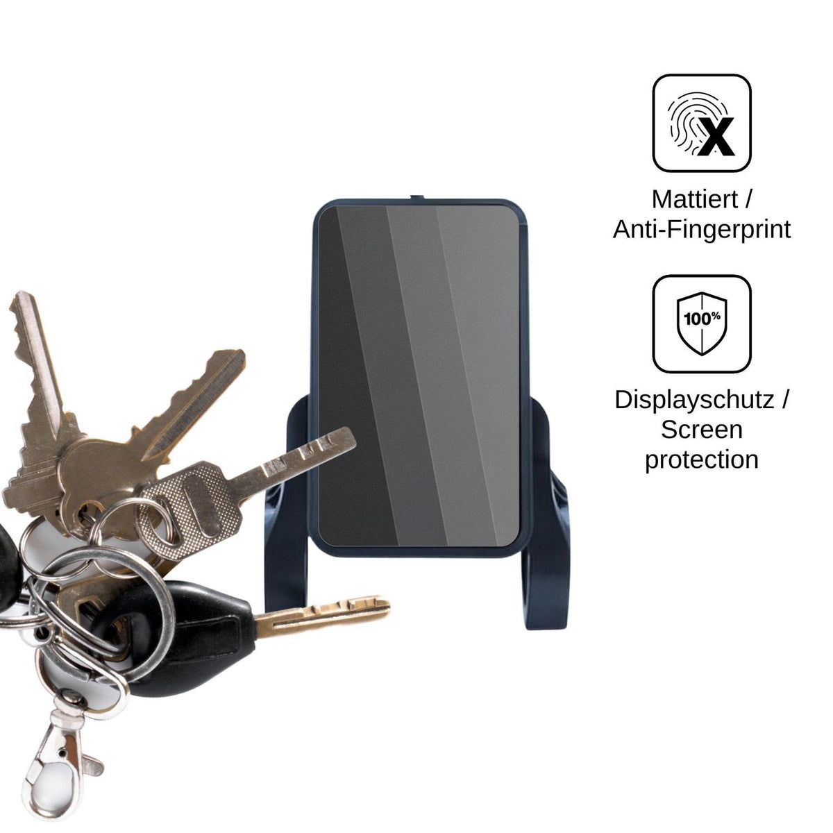 Blickschutzfolie für Sharplace Digitalanzeige 81F matt Schutzfolie Privacy