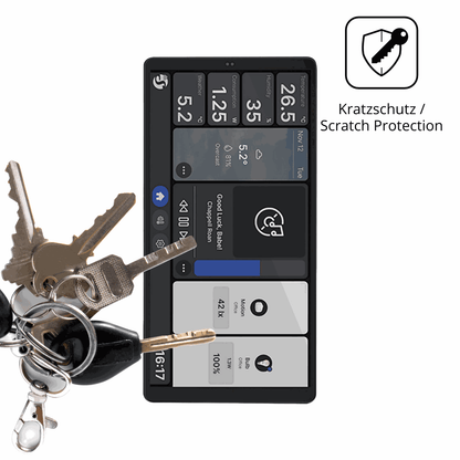 2x Schutzfolie klar für Shelly Wall Display X2i Display-Schutzfolie