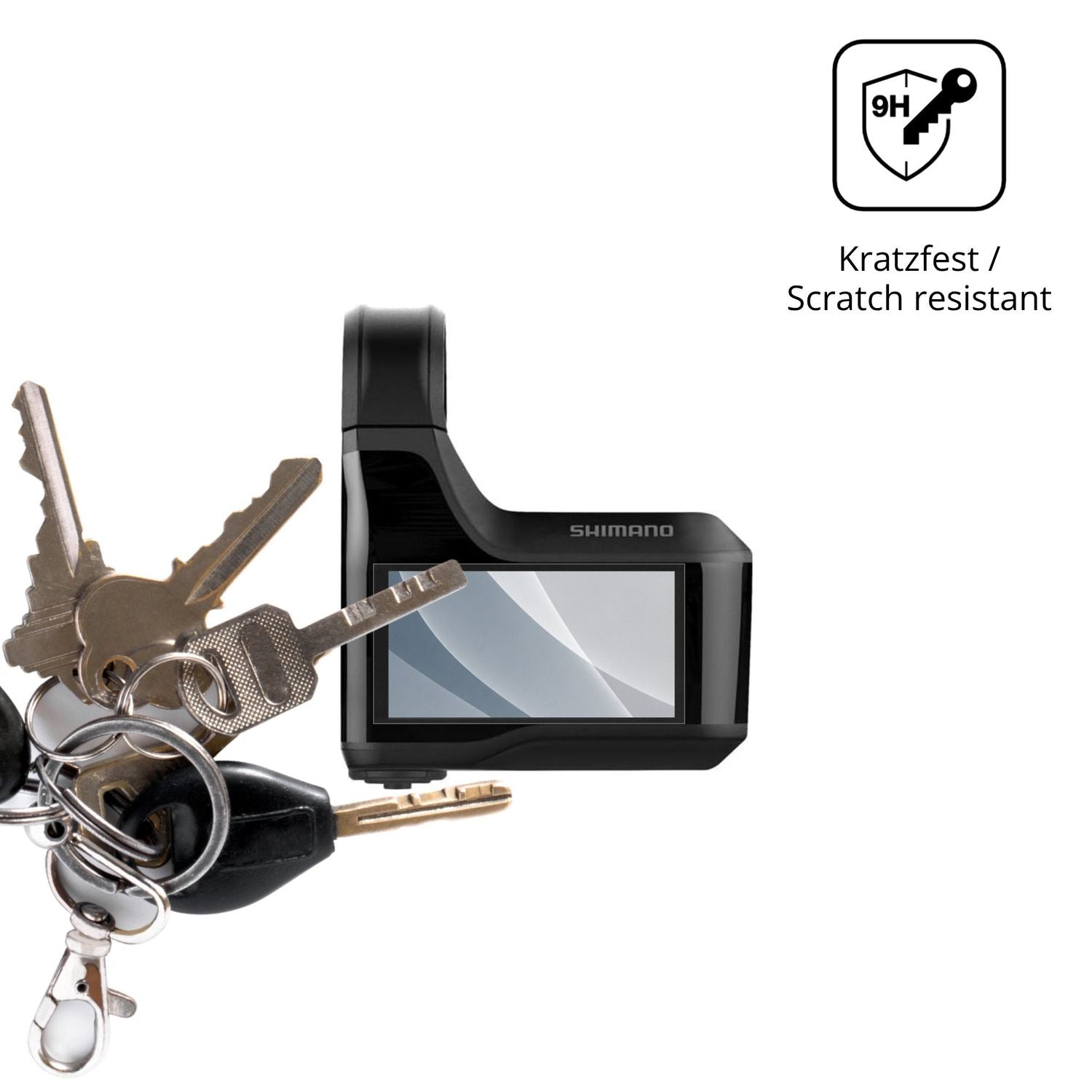 dipos Displayschutz für SHIMANO SC-EM800, mattierte Oberfläche, robuste Festigkeit und perfekte Passform