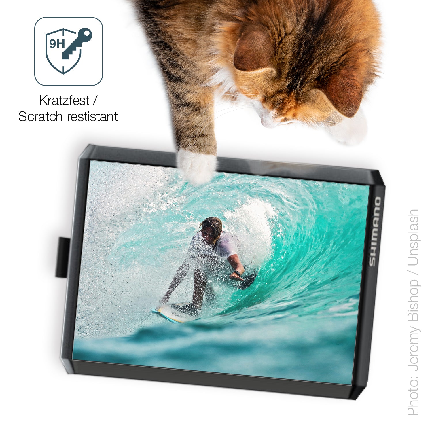 dipos Displayschutz für Shimano SC-EN610, mattierte Oberfläche, robuste Festigkeit und perfekte Passform
