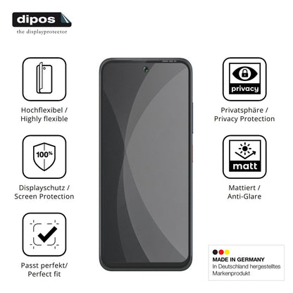 Flexible TPU-Folie passend zugeschnitten für Gigaset GP20, mit Privatsphäre-Schutz durch Sichtschutz-Folie