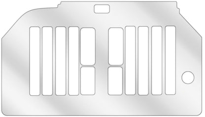 dipos Displayschutz für Siemens EQ.6 TE605509DE Series 500 Tropfblech, transparente Oberfläche, geringe Dicke und perfekte Passform