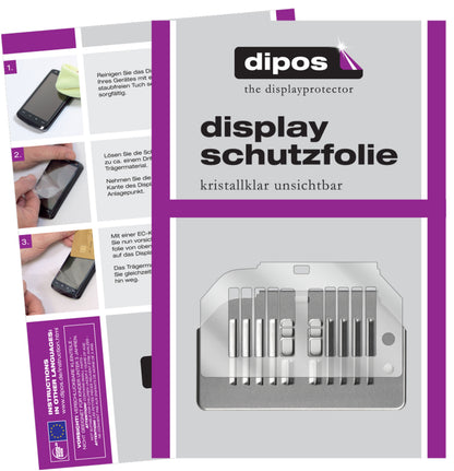2x Schutzfolie klar für Siemens EQ6 100 Tropfblech Display-Schutzfolie