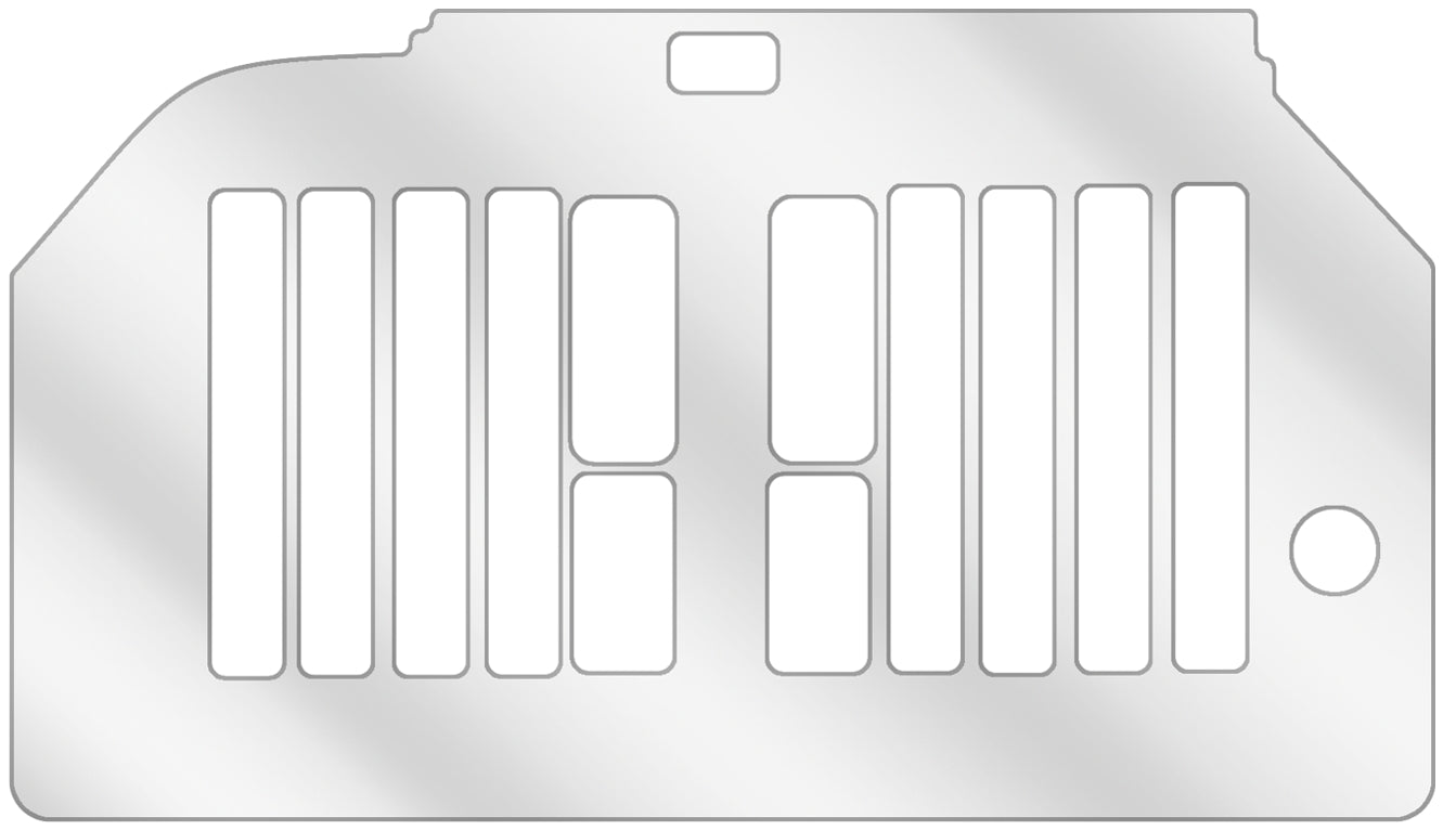 2x Schutzfolie klar für Siemens EQ6 500 Tropfblech Display-Schutzfolie