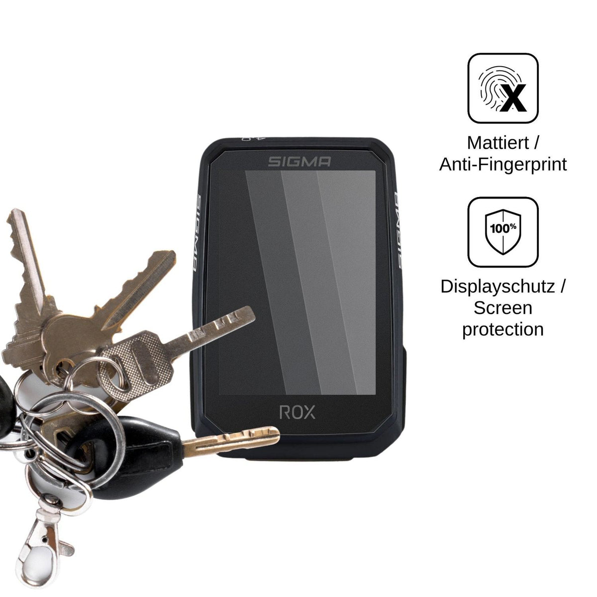 Blickschutzfolie für Sigma ROX 4.0 Endurance matt Schutzfolie Privacy