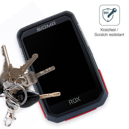 dipos Displayschutz für SIGMA Sport Rox 4.0, mattierte Oberfläche, robuste Festigkeit und perfekte Passform