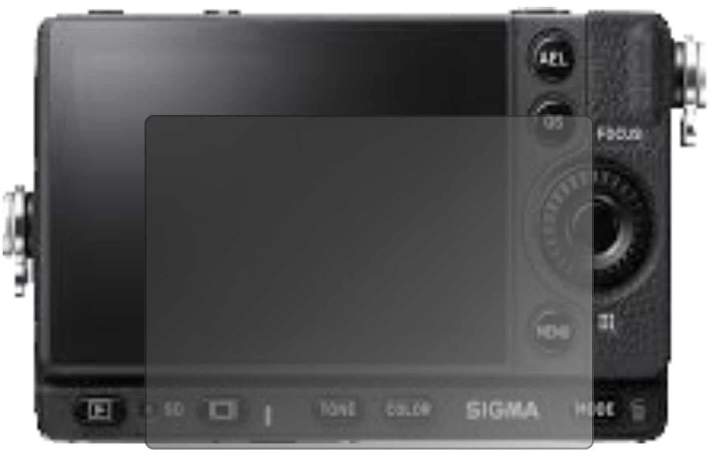 Blickschutzfolie von dipos passend für Sigma fp, präziser Zuschnitt und blasenfrei montiert