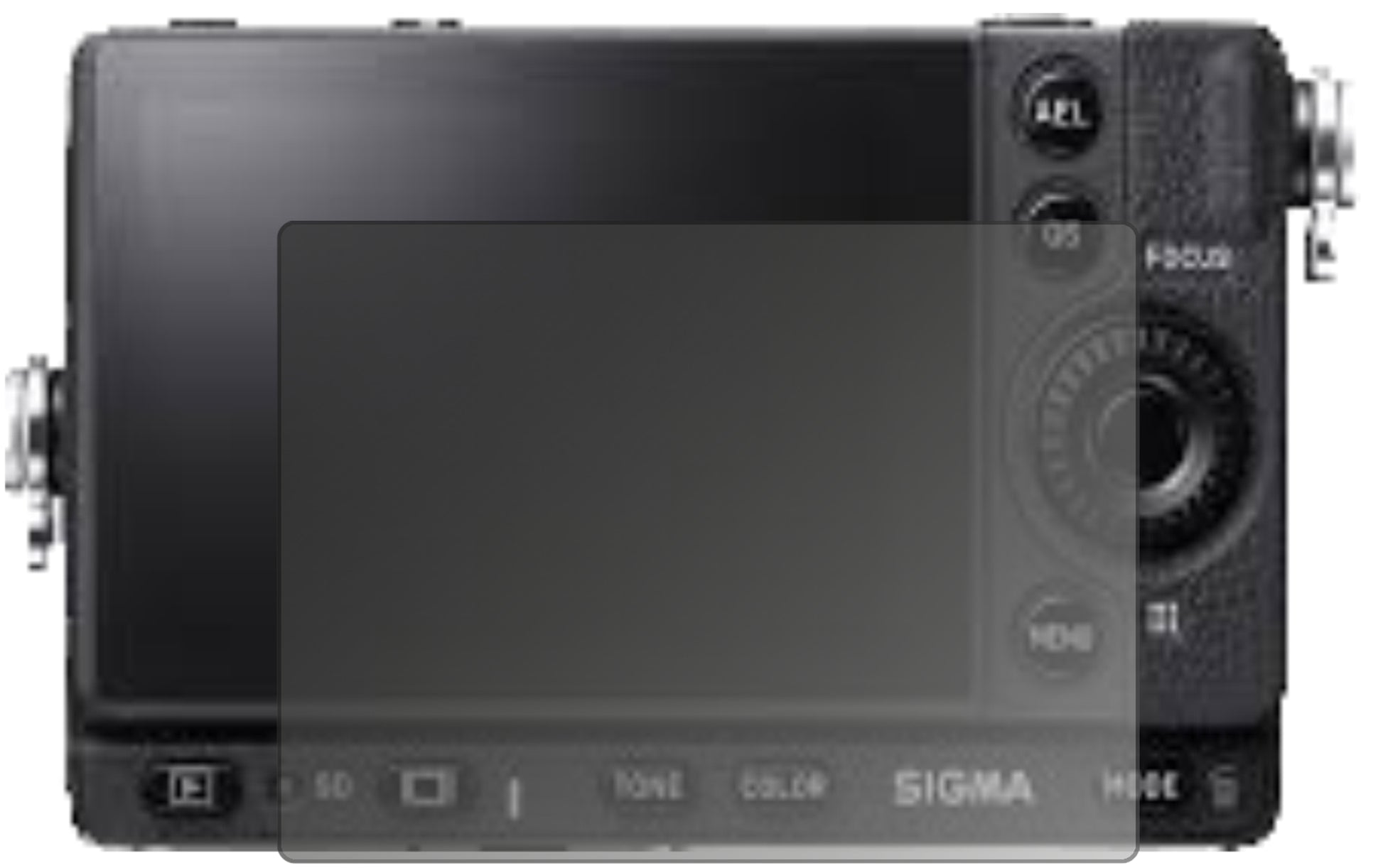 Blickschutzfolie von dipos passend für Sigma fp, präziser Zuschnitt und blasenfrei montiert