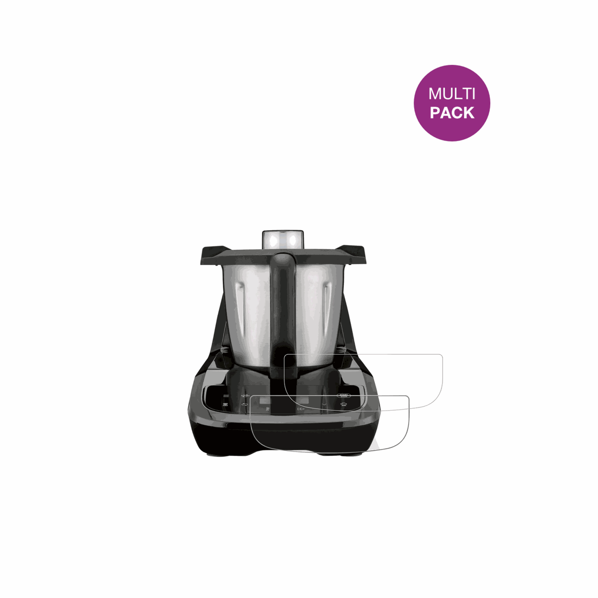 2x Schutzfolie klar für SilverCrest Monsieur Cuisine compact SMCC 1100 A1 Display-Schutzfolie