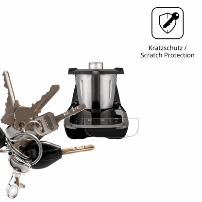 2x Schutzfolie klar für SilverCrest Monsieur Cuisine compact SMCC 1100 A1 Display-Schutzfolie