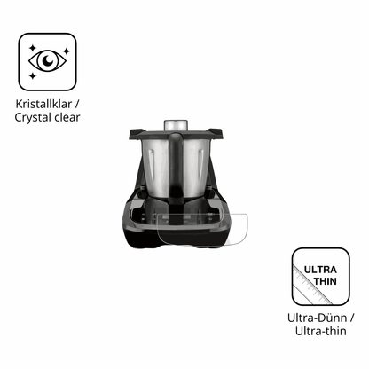 2x Schutzfolie klar für SilverCrest Monsieur Cuisine compact SMCC 1100 A1 Display-Schutzfolie