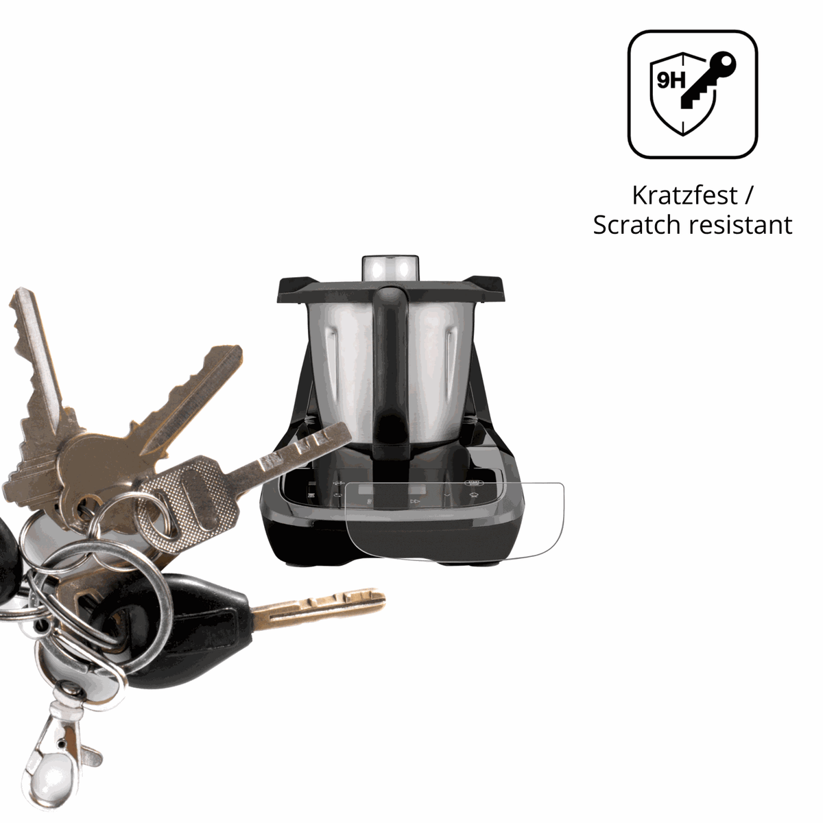 2x 9H Schutzfolie matt für SilverCrest Monsieur Cuisine compact SMCC 1100 A1 Panzerfolie