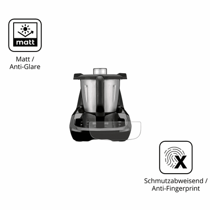 2x 9H Schutzfolie matt für SilverCrest Monsieur Cuisine compact SMCC 1100 A1 Panzerfolie