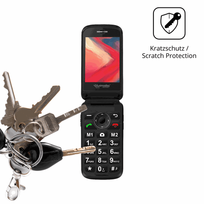 4x Schutzfolie matt für Simvalley Mobile XL-970 Display-Schutzfolie