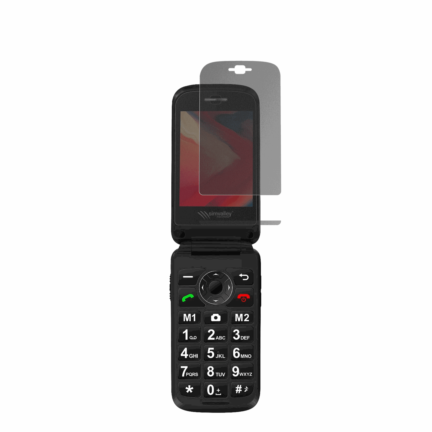 Blickschutzfolie für Simvalley Mobile XL-970 matt Schutzfolie Privacy