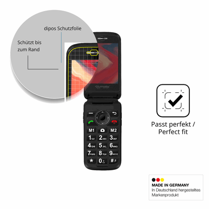 Blickschutzfolie für Simvalley Mobile XL-970 matt Schutzfolie Privacy
