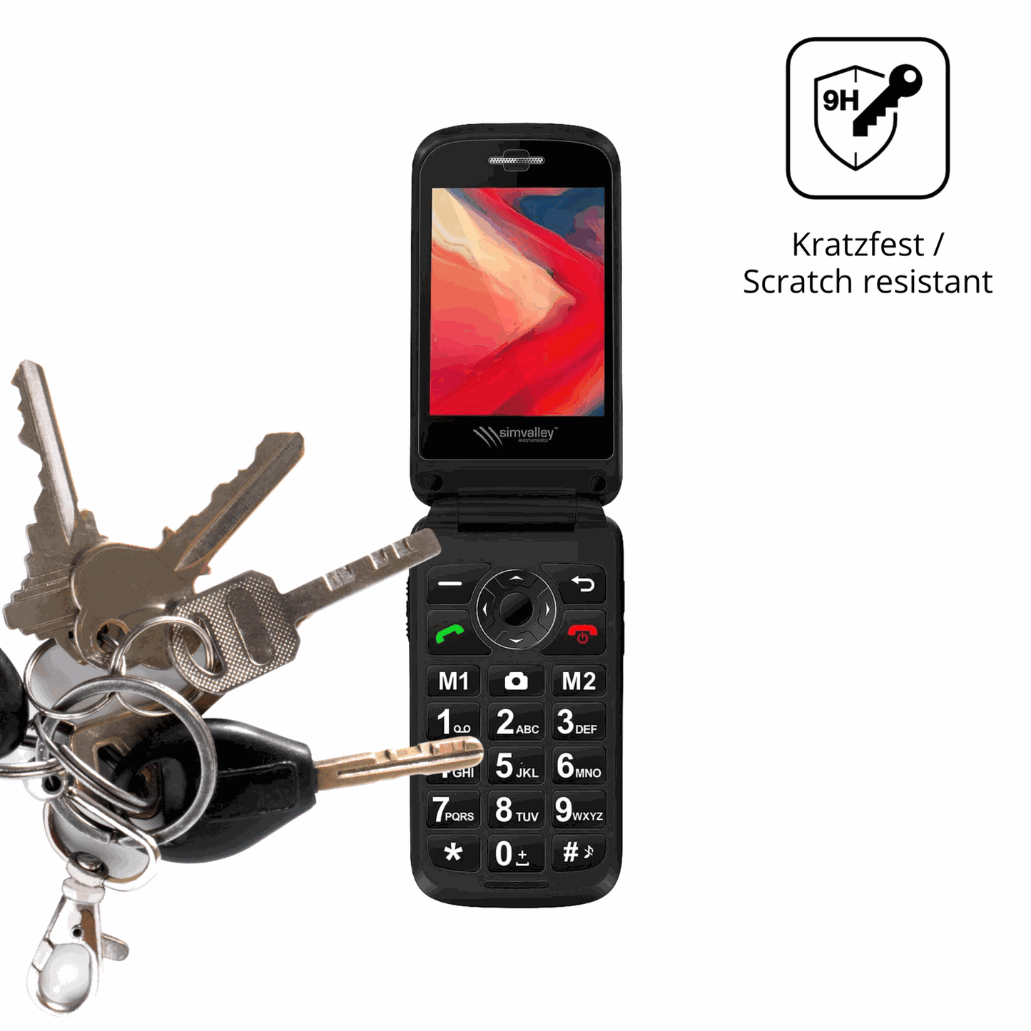 2x 9H Schutzfolie für Simvalley Mobile XL-970 Panzerfolie