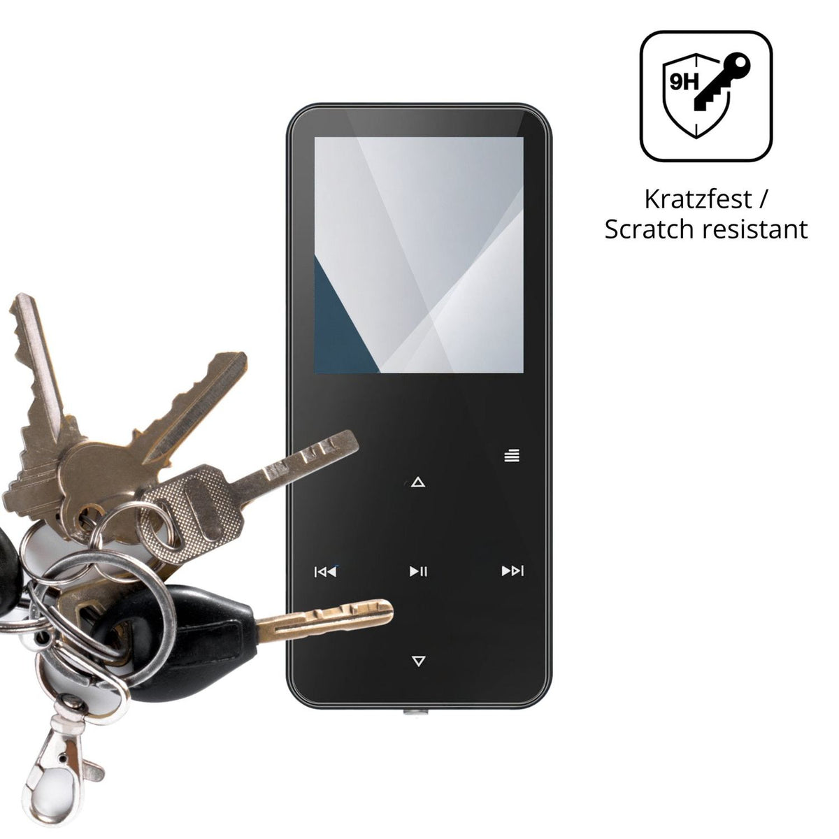 dipos Displayschutz für Skibiles CMP3-MYG01, transparente Oberfläche, perfekte Passform auch für die Rundungen