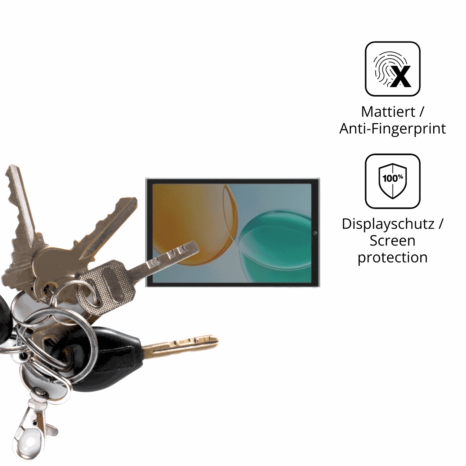dipos Displayschutz für Skyegg K16 2026, mattierte Oberfläche, Blickschutzfilter und perfekter Passform
