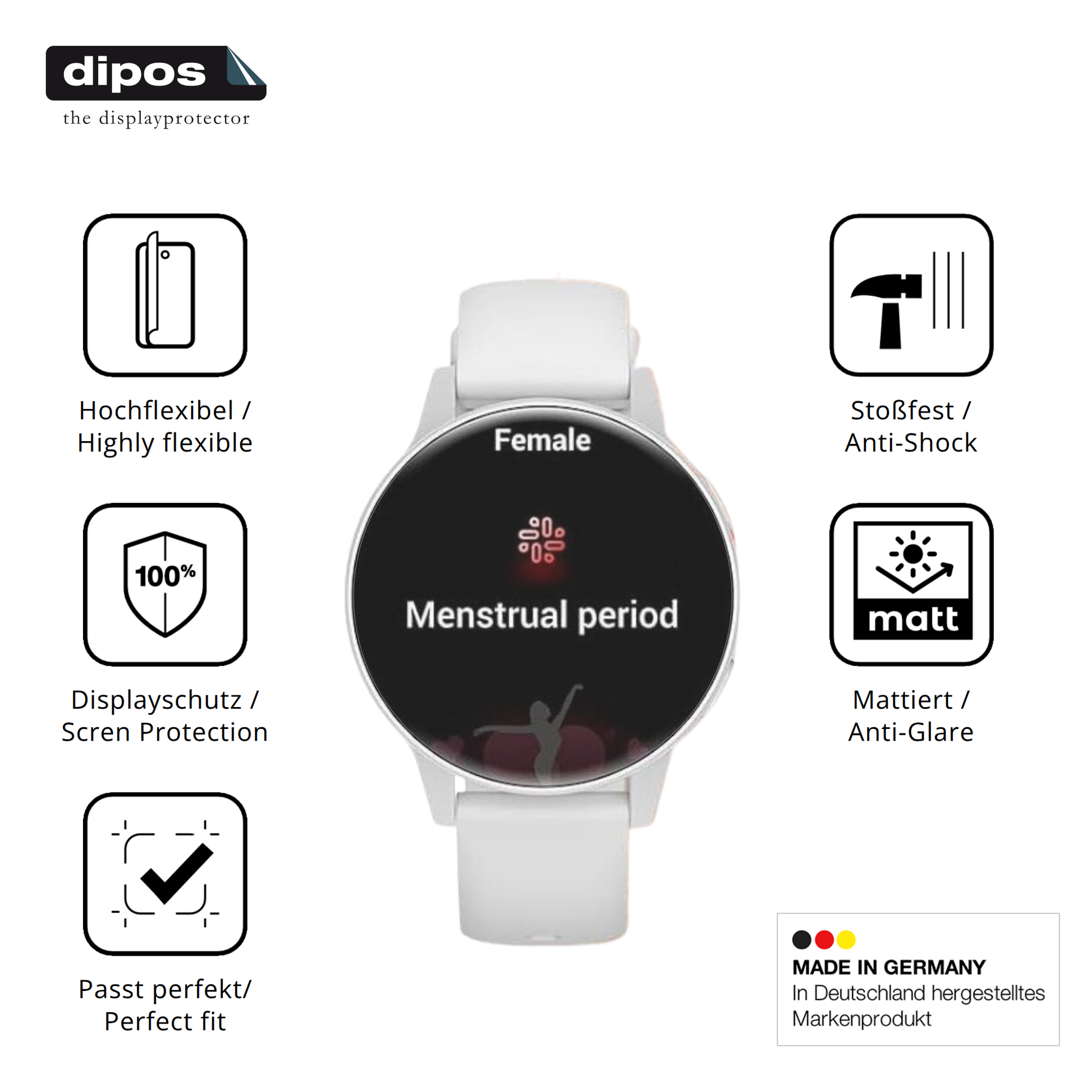 Displayschutz hergestellt in Deutschland, höchste Qualität made in Germany