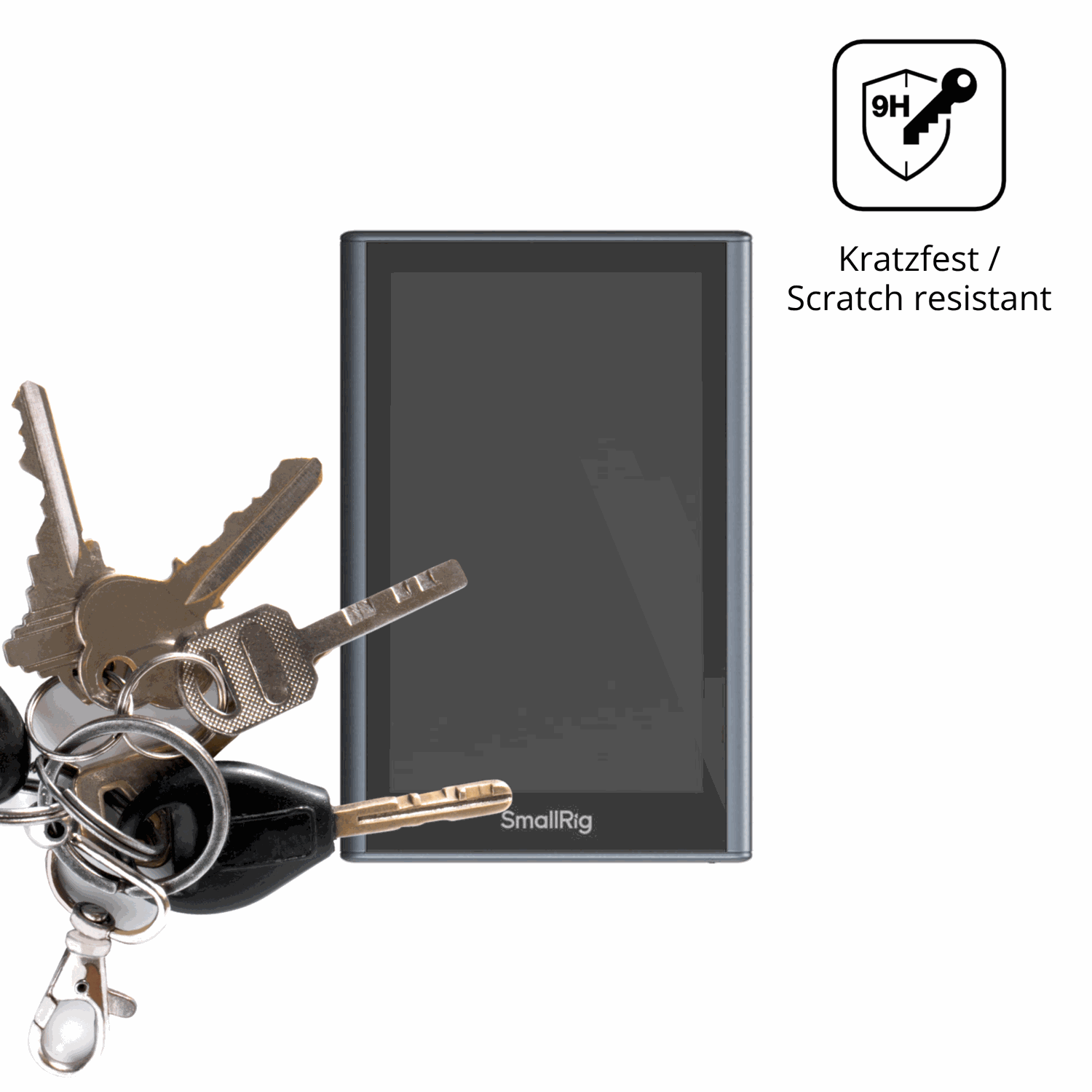 dipos Displayschutz für SmallRig Wireless Monitor 4850B, transparente Oberfläche, perfekte Passform auch für die Rundungen