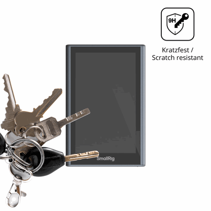 dipos Displayschutz für SmallRig Wireless Monitor 4850B, transparente Oberfläche, perfekte Passform auch für die Rundungen